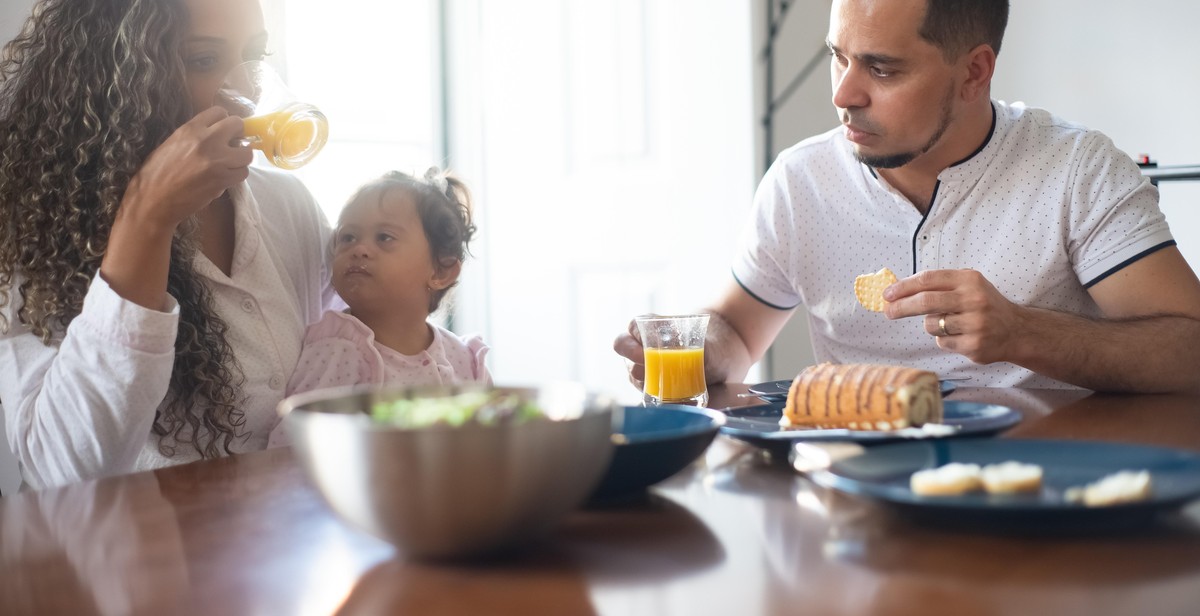 baby eating allergenic food