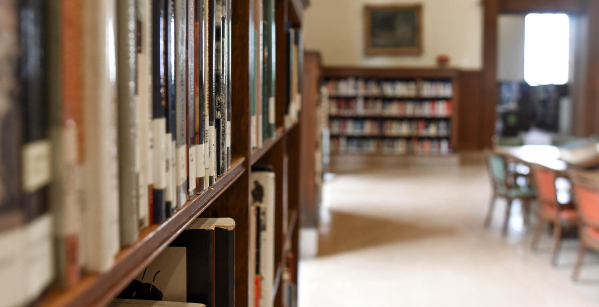 bookshelf with reading nook