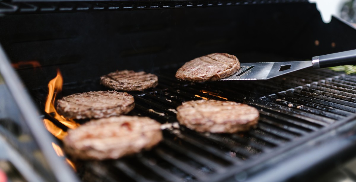 grilled bison burgers