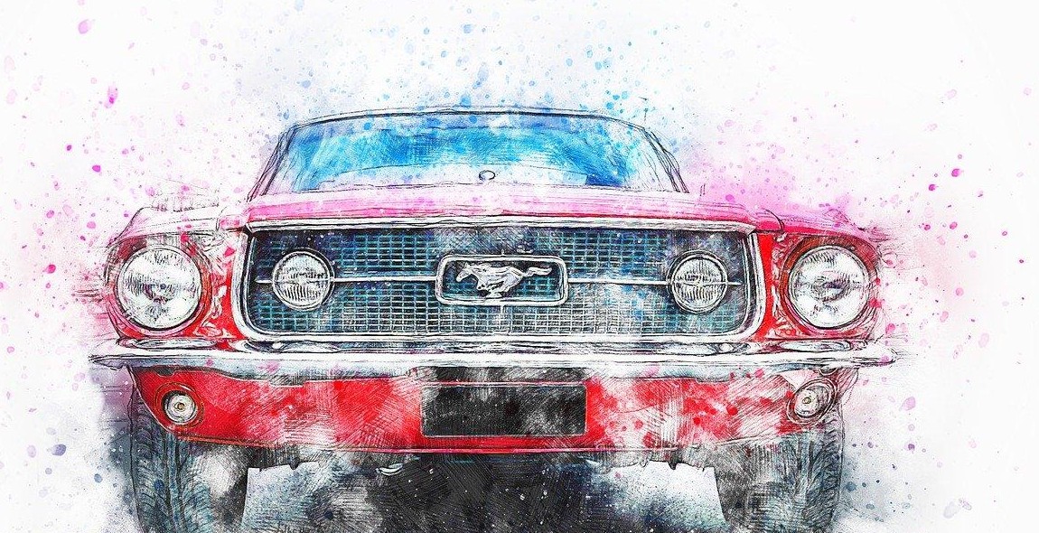 oldtimer car painting