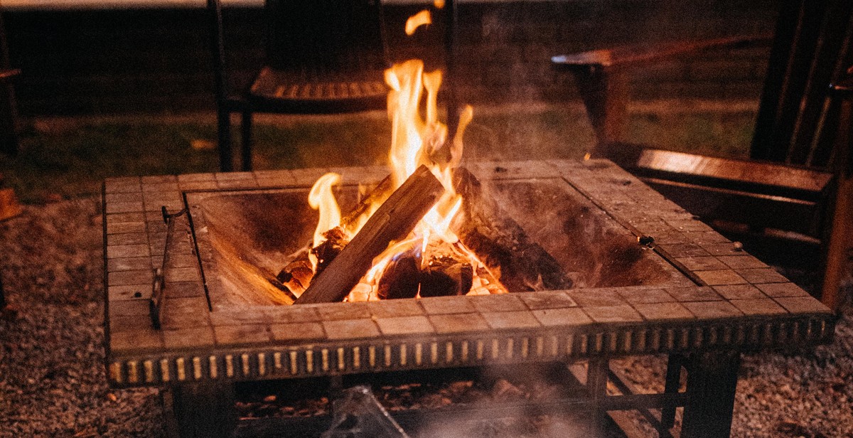outdoor fireplace materials