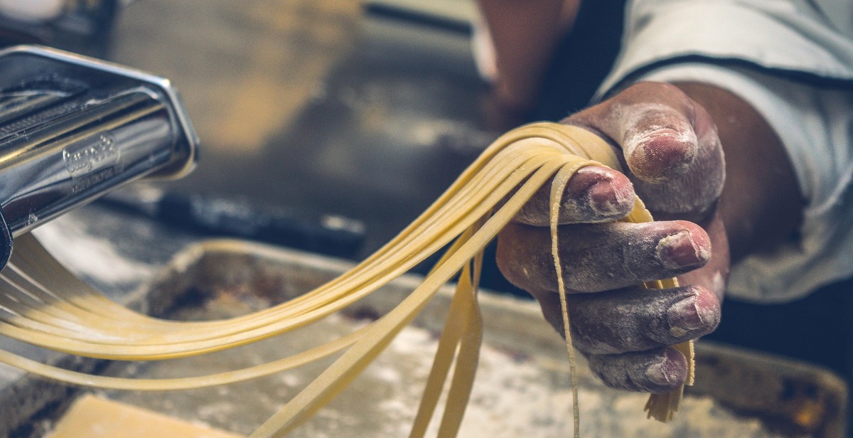 pasta dough making