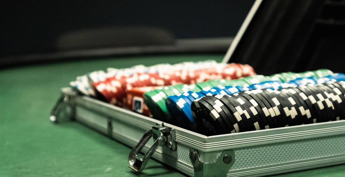 poker chips stacked up