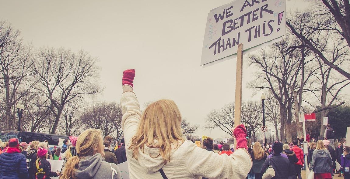 political rally protest