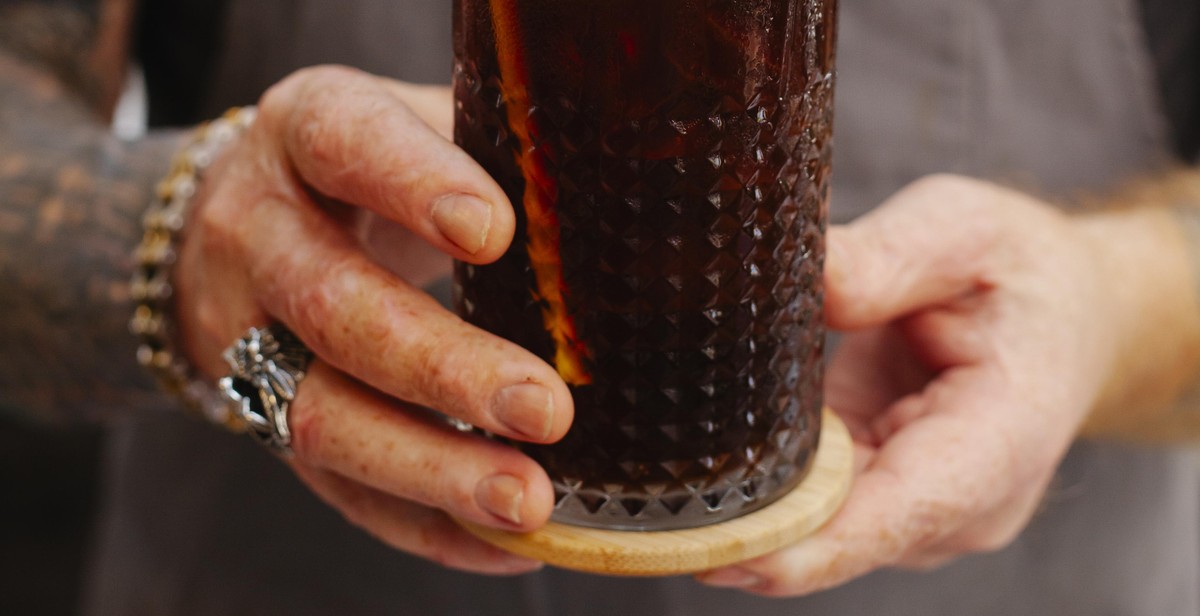 preparing fruit for beer brewing