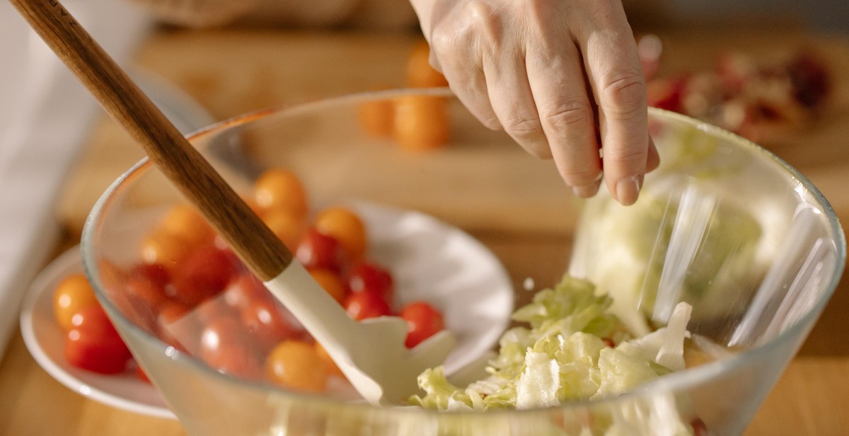 preparing stuffed vegetables