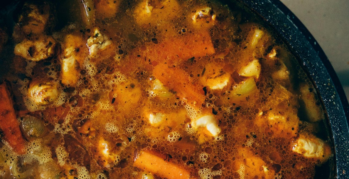 vegetable soup preparation