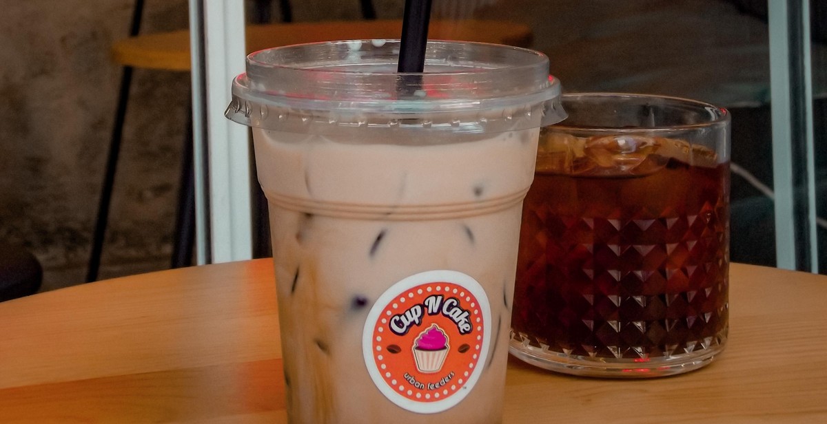 Vietnamese coffee served with condensed milk