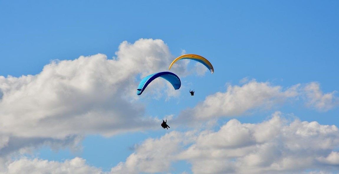 aircraft in cloudy sky