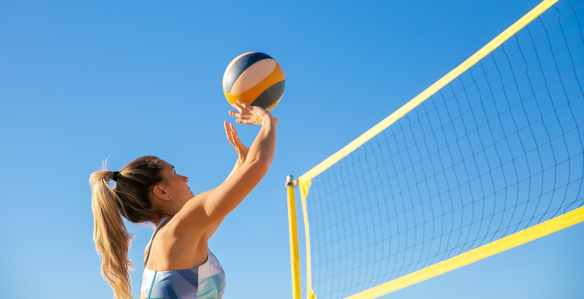 outdoor volleyball net