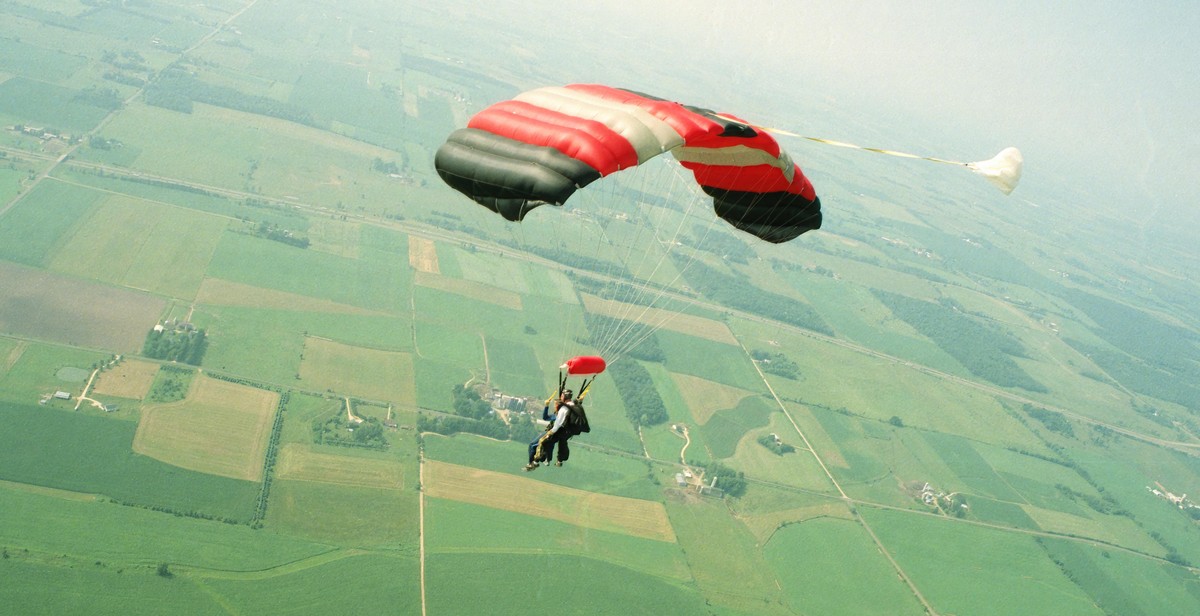 parachuting aerial maneuvers
